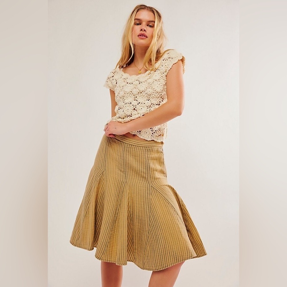 Free People Candace Midi Skirt
